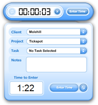 Tickspot Widget (Yahoo! Widget Engine version)